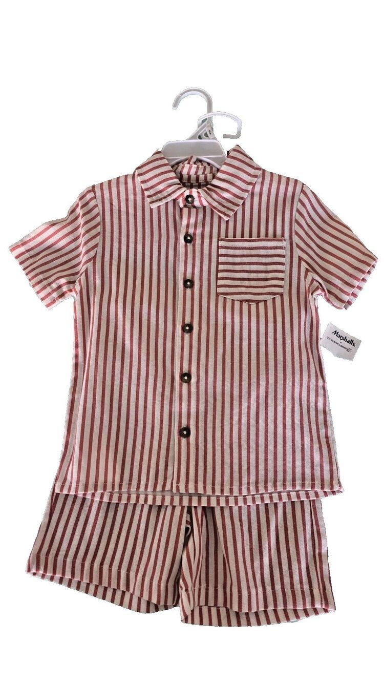 Stitch And Stone Toddler Boys Short Sleeve Shirt & Shorts Outfit Set 2T NWT
